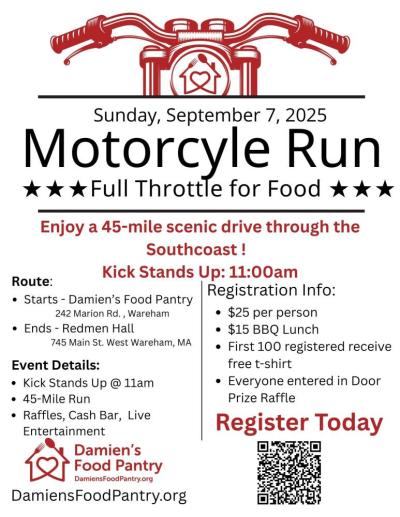 Damien’s Pantry, Motorcycle Run