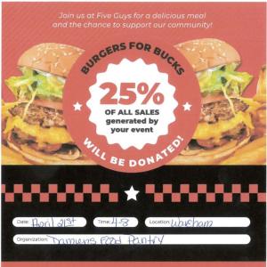 Damien’s Pantry, Five Guys