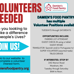 Damien’s Pantry, Volunteer