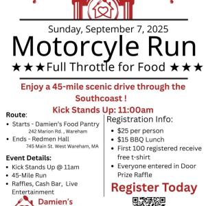 Damien’s Pantry, Motorcycle Run