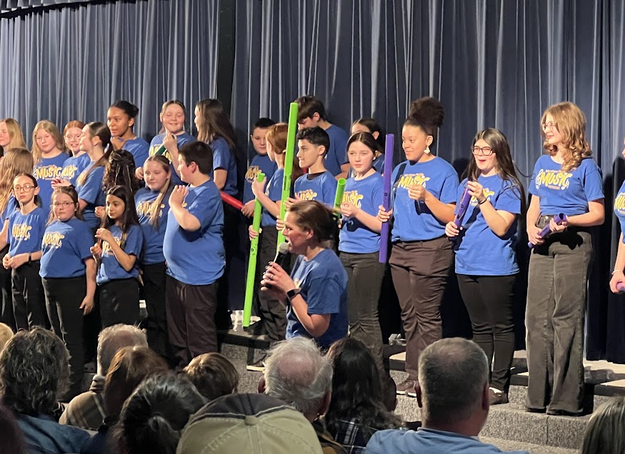 The all grades chorus. Photos source: Caitlin Francese