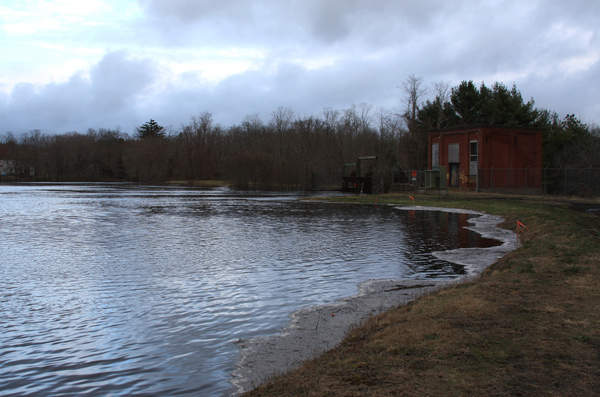 The Tremont Dam holds back Tremont Mill Pond. File photo