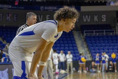 Brayden Cannon eyes the ball.
