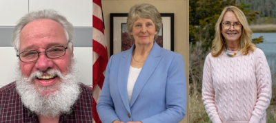 From left, Jim Munise, Judith Whiteside and Sarah Corbitt. File photo
