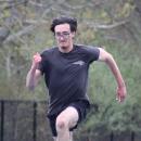 Ryland Potter sprints. 