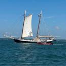 Wareham Fire assists a tall ship making its way through the Cape Cod Canal. Source: Wareham Fire Department