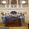 The team with Dooner on the house floor. Photos source: Wareham High School