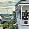 A band performs from a porch for the second trial run of Porchfest in Onset on Sunday, Aug. 2. Source: Todd Holden